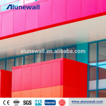 FEVE Coating 2M width A2 B1 fireproof Aluminium composite curtain wall cladding panel